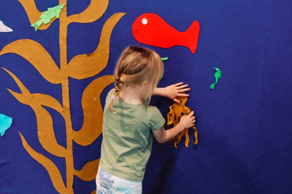 Child painting