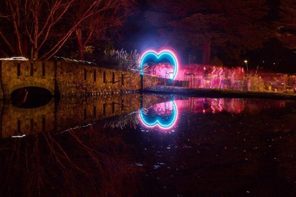 glowing archway
